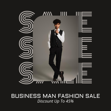Business Fashion Sale for Men Instagram Design Template