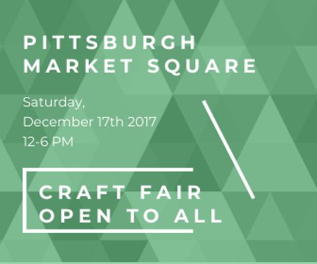 Craft fair in Pittsburgh Large Rectangle Design Template