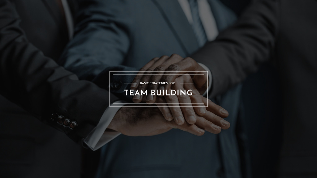 Businesspeople folding their hands Youtube Design Template