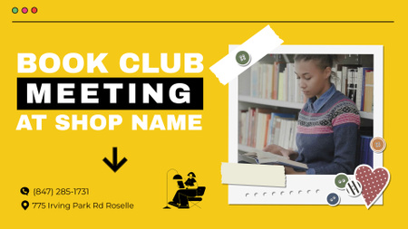 Book Club Event In Shop Promotion Full HD video Design Template