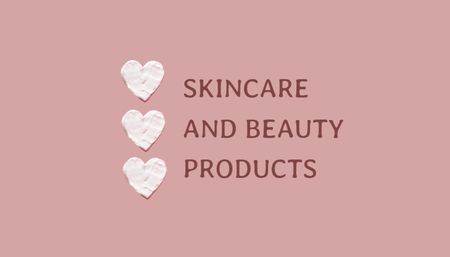 Szablon projektu Oferta sprzedaży produktów do pielęgnacji skóry i urody Business Card US