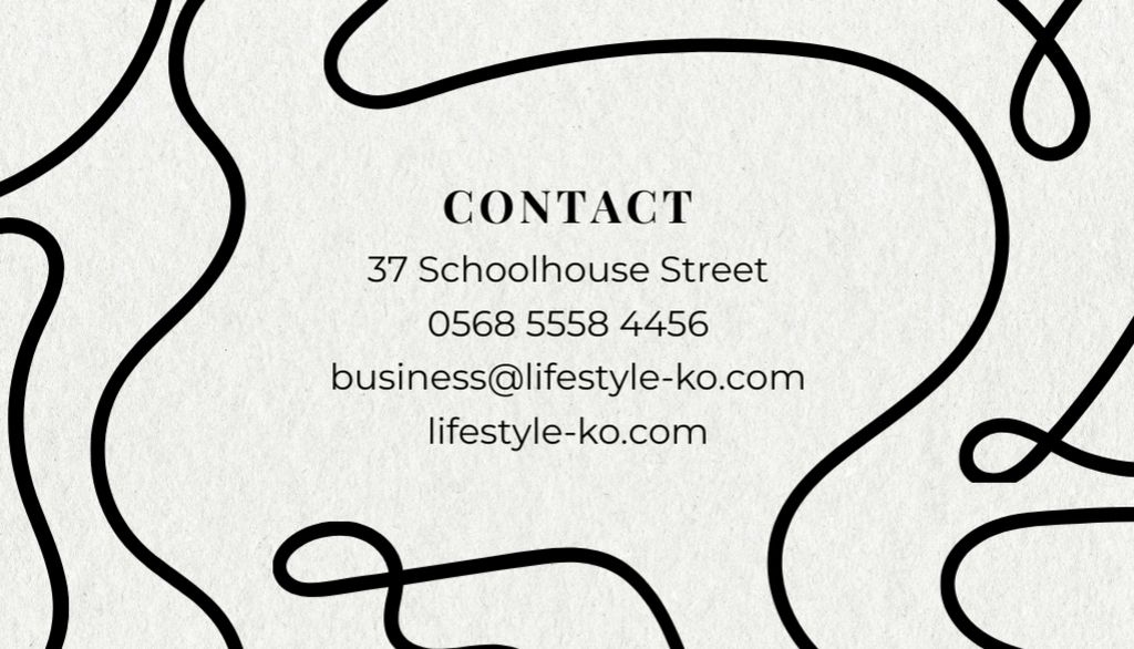 Exclusive Lifestyle Coach Services Promotion Business Card USデザインテンプレート