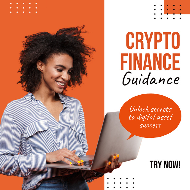 Best Crypto-finance Guidance Offer Animated Post Šablona návrhu