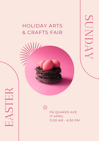 Platilla de diseño Easter Holiday Celebration Announcement Poster