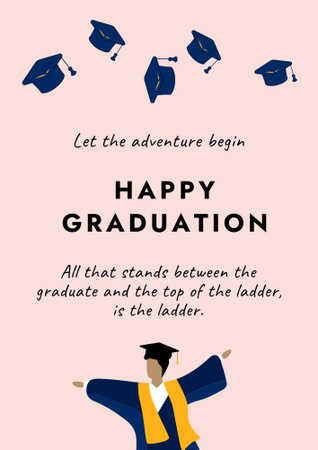 Graduation Party with Student Poster B2 Design Template