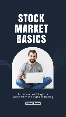 Basic Knowledge from Young Exchange Trader Instagram Story Design Template