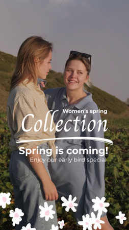 Designvorlage Female Collection For Spring Outfits Offer für TikTok Video