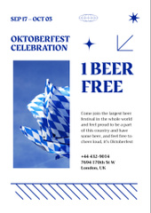 Traditional Spirit of Oktoberfest With Flags