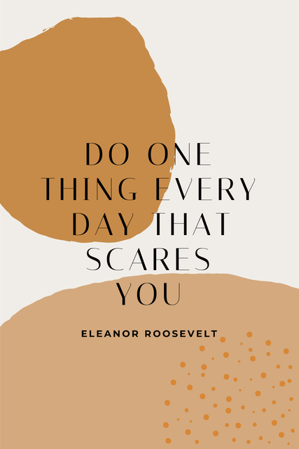 Template di design Motivational Quote on brown spots Pinterest