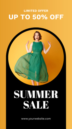 Designvorlage Saisonales Angebot zum Verkauf von Kleidung für Instagram Story
