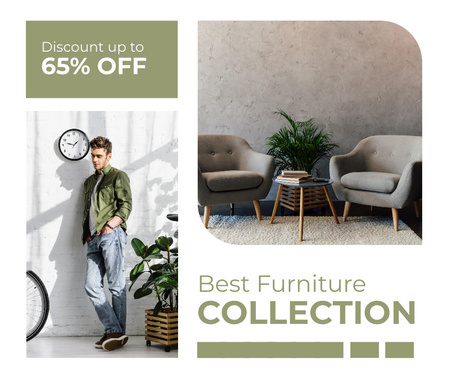 Template di design Best Furniture Collection Ad Facebook