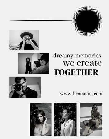 Template di design Momenti memorabili nelle foto Poster 22x28in