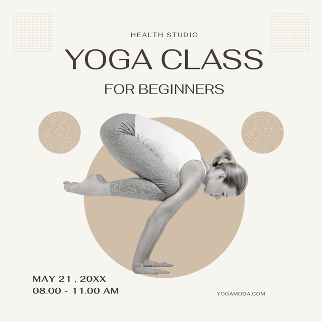 Designvorlage Special Offer on Yoga for Beginners für Instagram