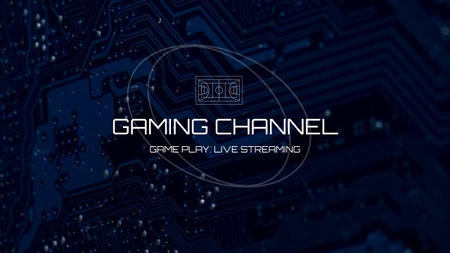 Plantilla de diseño de Game Play Live Streaming Youtube 