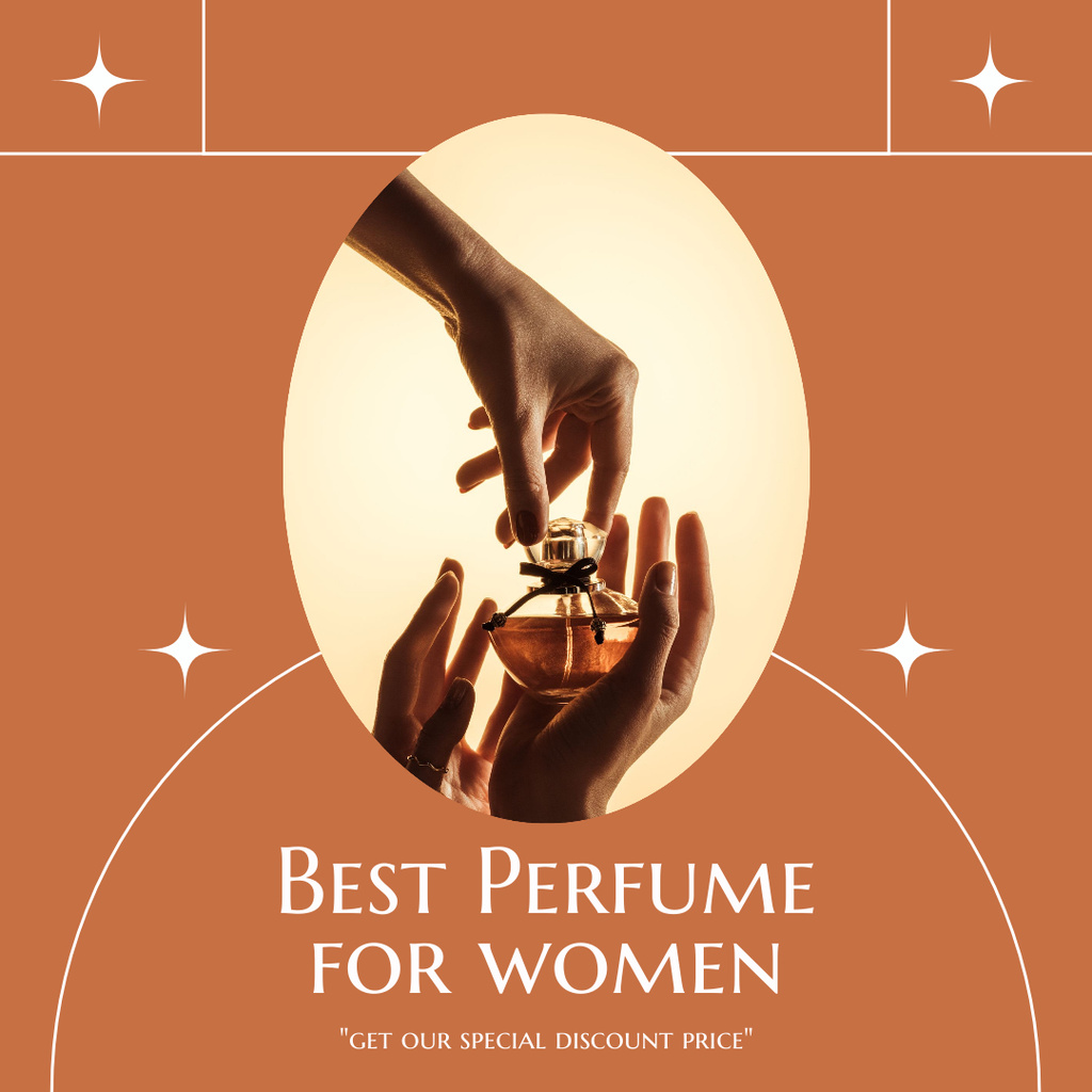 Designvorlage Best Perfume for Women für Instagram