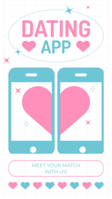 Promo Dating Apps for Gadgets Instagram Story Šablona návrhu