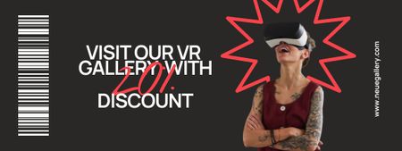 Szablon projektu Woman in Virtual Reality Glasses Coupon