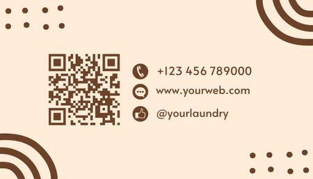 Nabídka praní prádla s kašmírovými svetry Business Card US Šablona návrhu