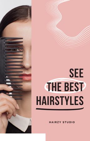Platilla de diseño Hair Salon Services Offer IGTV Cover