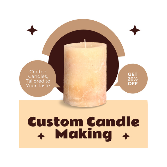 Handmade Craft Candles at Reduced Prices Instagram – шаблон для дизайна