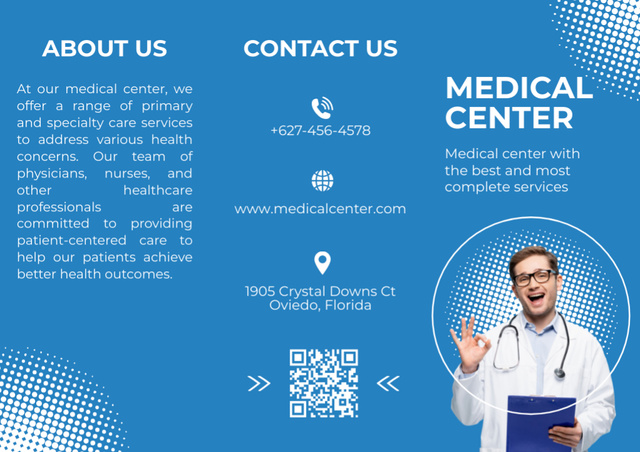 Best Medical Center Service Offer Brochure – шаблон для дизайну