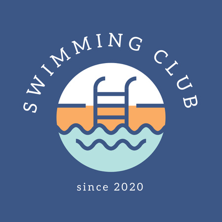 Swimming Club Offer Logo Design Template