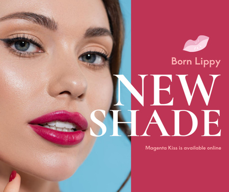 New Lipstick Shade Ad Facebook Design Template