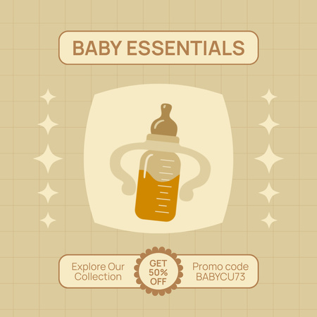 Reduced Prices for Starter Kits for Babies Animated Post Design Template