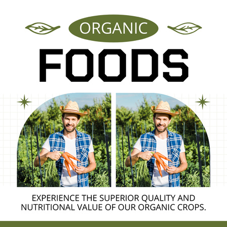 Organic Farm Goods of Superior Quality Instagram Design Template