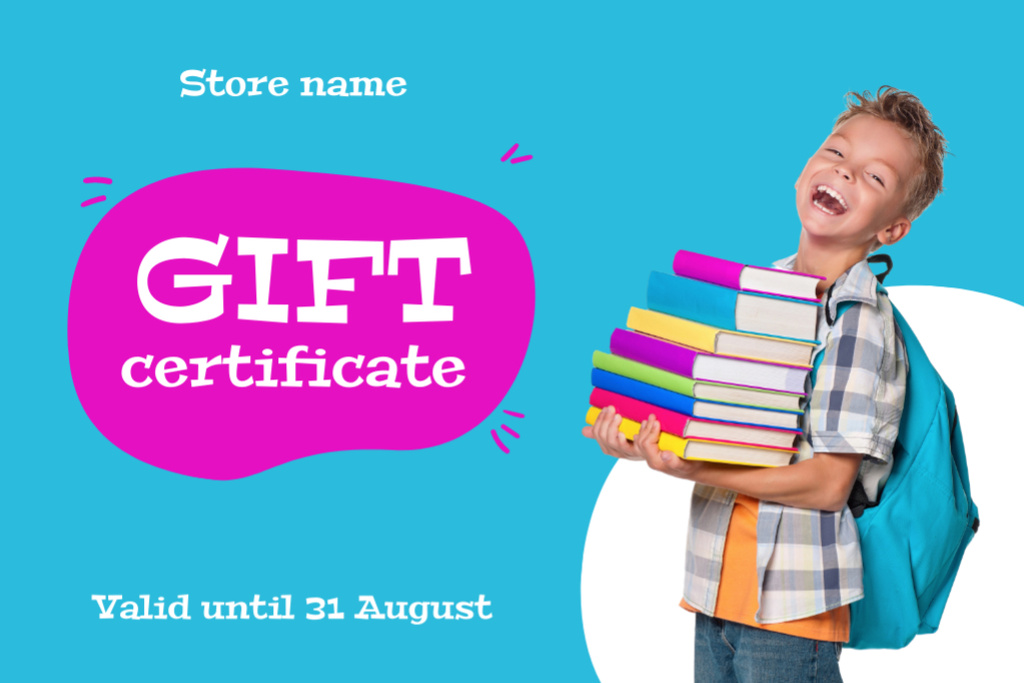 Educational Goods Mega Discount Gift Certificate tervezősablon