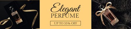 Elegant Fragrance with Bow Ebay Store Billboard Design Template