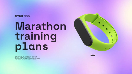 Platilla de diseño Marathon Training Plans Full HD video