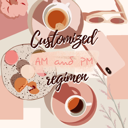 Coffee and Sweet Macarons for Breakfast Animated Post Design Template