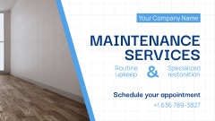 Restoration And Maintenance Service Offer