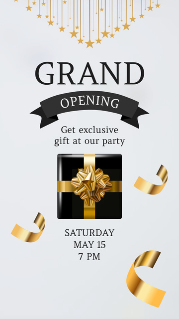 Fabulous Grand Opening Party With Gift TikTok Video Design Template