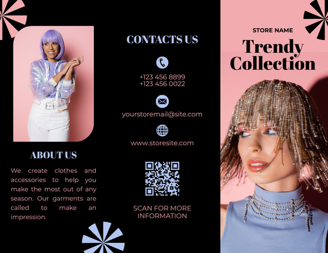 Women's Trend Collection Offer Brochure 8.5x11in – шаблон для дизайна