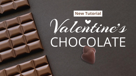 Promoção de chocolate para o dia dos namorados Youtube Thumbnail Modelo de Design