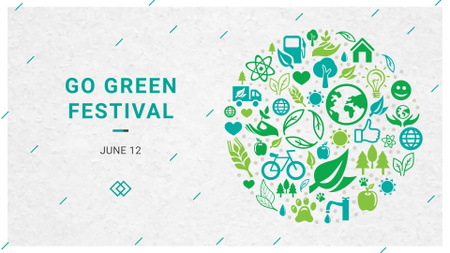 Szablon projektu zielony styl życia inspiracja FB event cover