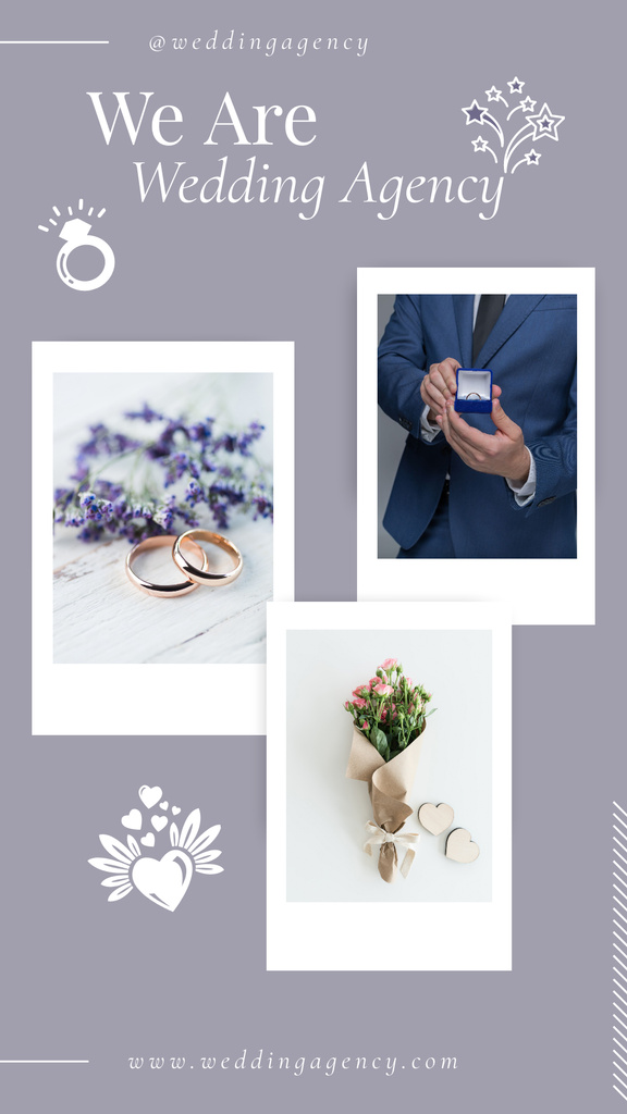Wedding Agency Promotion Instagram Story Šablona návrhu