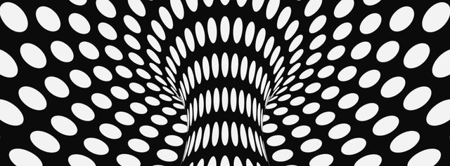 Visual Illusion Illustration Facebook Video cover – шаблон для дизайна