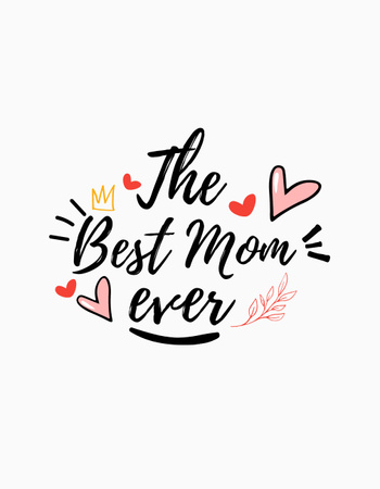 Best Wishes to Mom T-Shirt Design Template