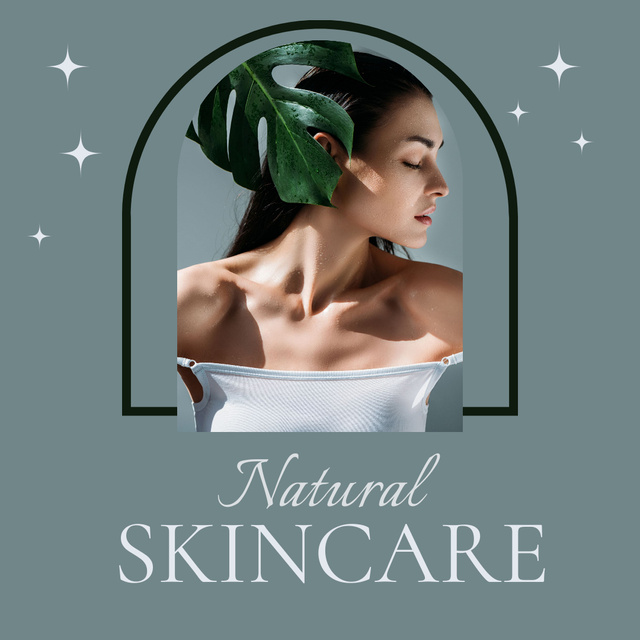Designvorlage Natural Skin Care für Instagram