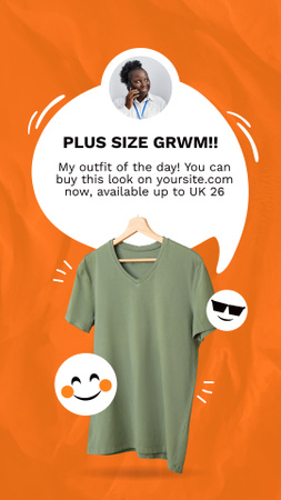 Ad of Plus Size Clothing Instagram Story Design Template