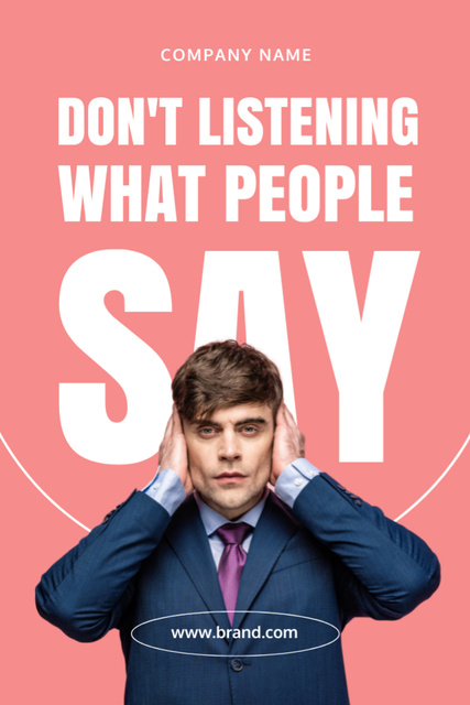 Don't Listening What People Say Flyer 4x6in Design Template