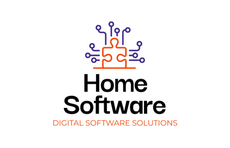 Ontwerpsjabloon van Business Card 85x55mm van Softwareoplossingen voor thuis