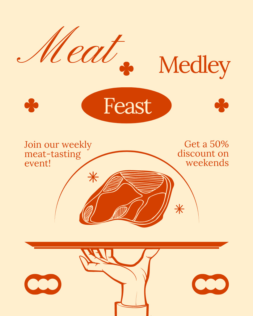 Modèle de visuel Meat Market Feast - Instagram Post Vertical