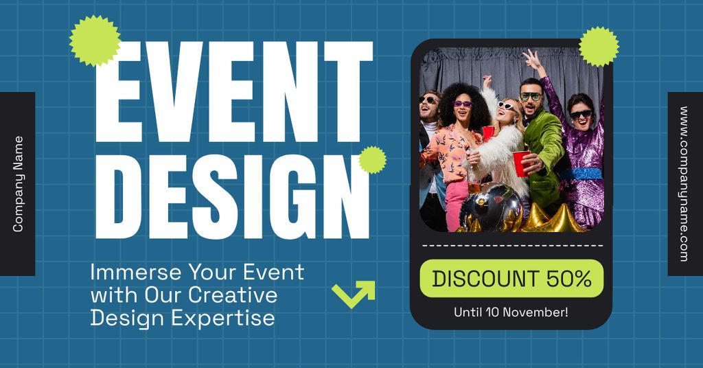 Creative Design for Fun Parties Facebook AD Design Template