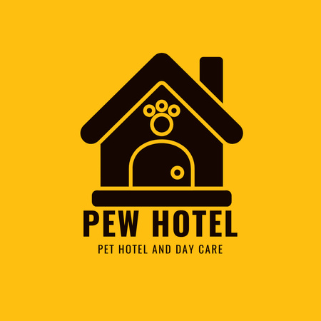 Szablon projektu Pet Hotel And Day Care Service Emblem Logo 1080x1080px