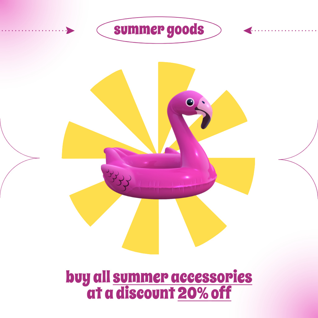 Ontwerpsjabloon van Instagram van Summer Accessories for Sale