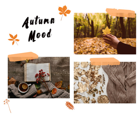 Beautiful Autumn Collage Facebook Design Template